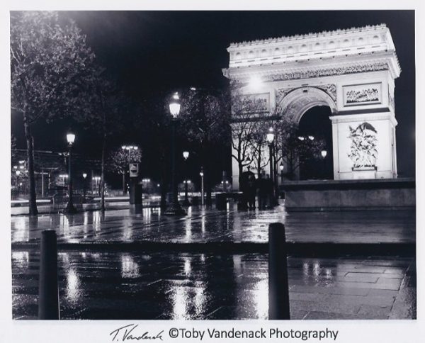 Arc de Triomphe, Rainy Night, Paris, 1995