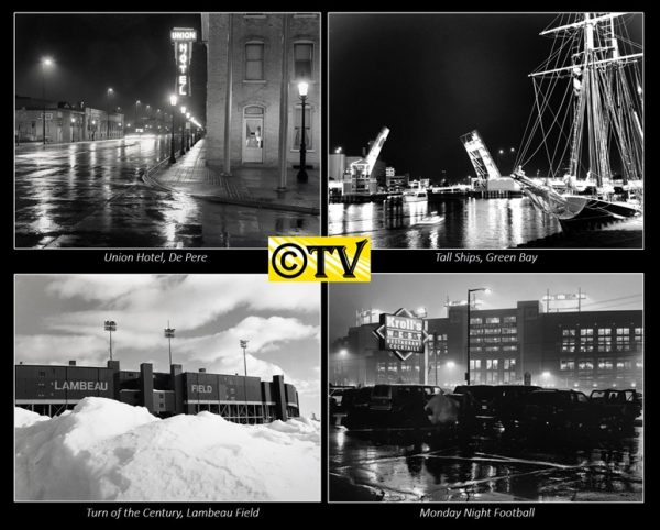 Green Bay Black and White Vintage Photography