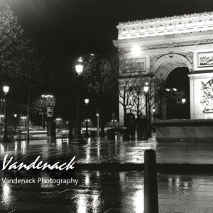 Rainy Night in Paris, Arc de Triomphe